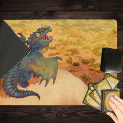 Blue Wyrmling Dragon Playmat