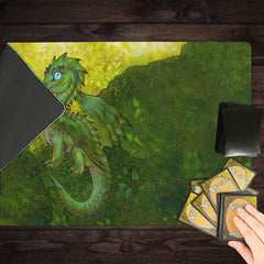 Green Wyrmling Dragon Playmat