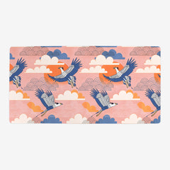 Bold Oriental Style Secretary Birds Playmat