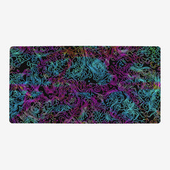 Neon Topographical Map Playmat