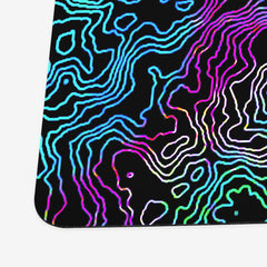 Neon Topographical Map Playmat