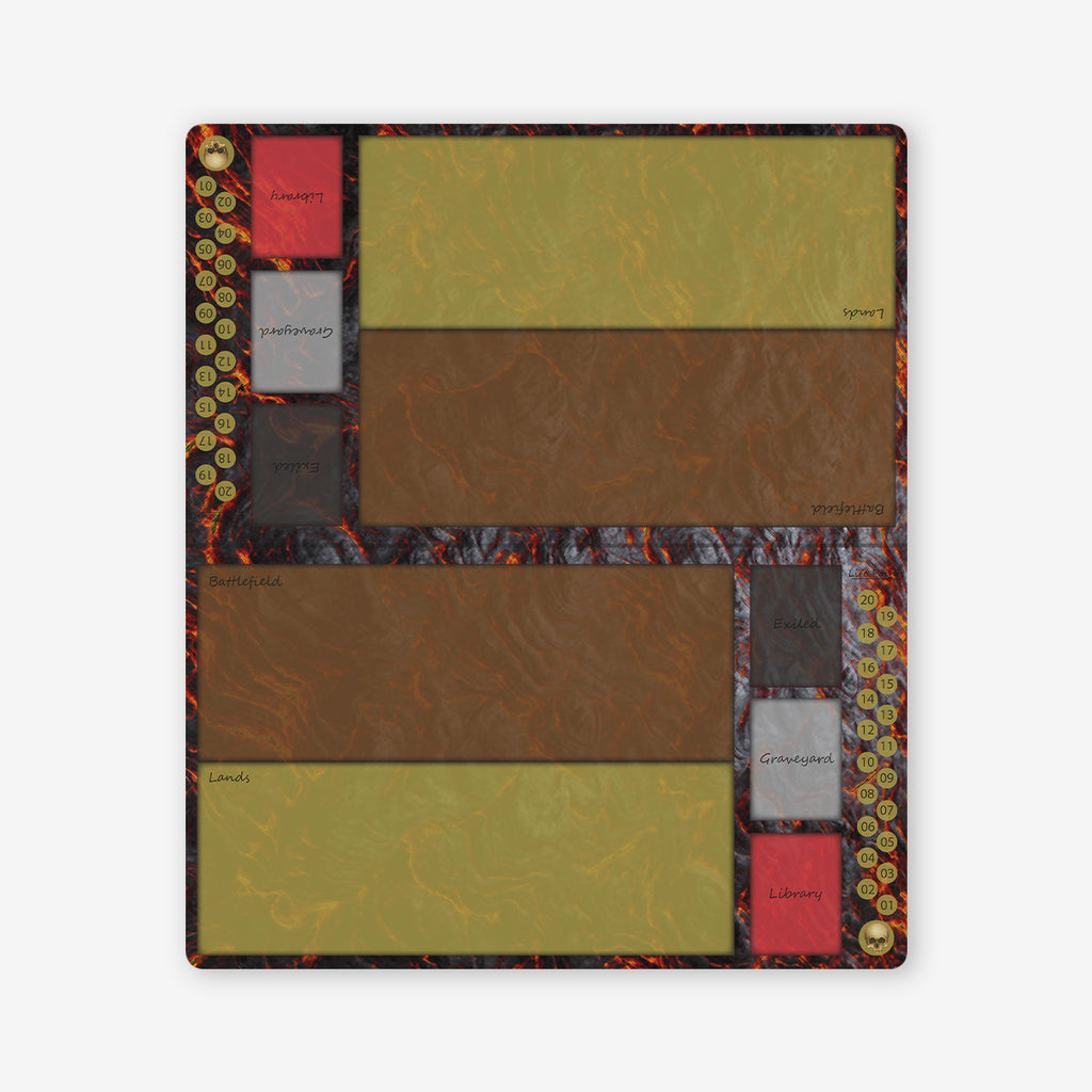 Lava Zones Two Player Mat