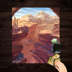 Lassiera Mountains Two Player Mat