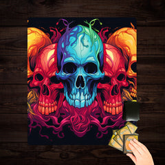 Rainbow Skulls Two Player Mat