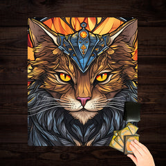 Royal Cat Stained Glass Two Player Mat