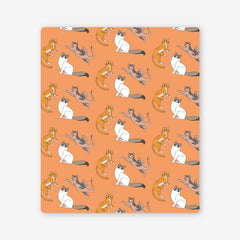 Skinny, Floofy, Nakey Two Player Mat