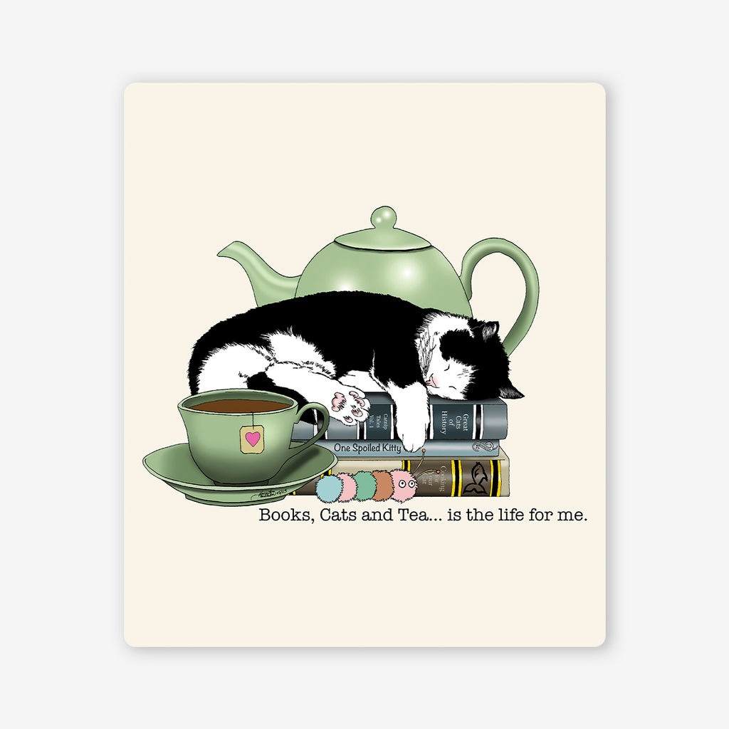Books Cats And Tea Two Player Mat