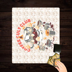 Holy Coffee Club Two Player Mat