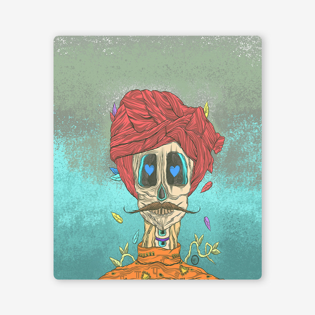 The Red Rural Turban Two Player Mat