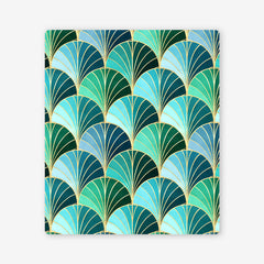 Ocean Inspired Art Deco Scales Two Player Mat