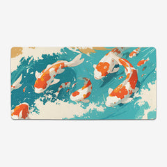 Splash of Koi Extended Mousepad