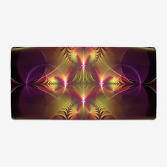 Aqua Cross And Circles Extended Mousepad