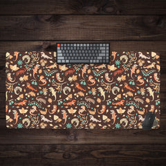 Autumn Geckos Extended Mousepad