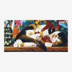 Callie The Calico Extended Mousepad