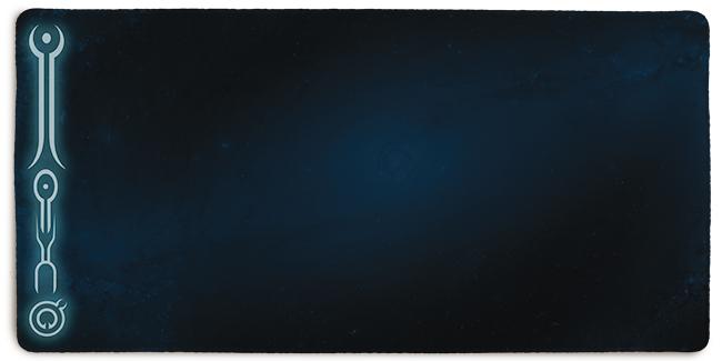 Blue Walker Runes Extended Mousepad