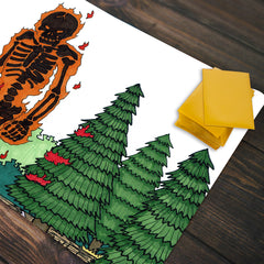 Fire Skeleton Playmat