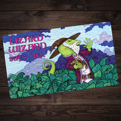 Lizard Wizard Says No Playmat