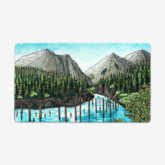 River Sketch Thin Desk Mat