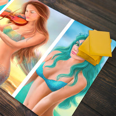 Three Mermaids Playmat