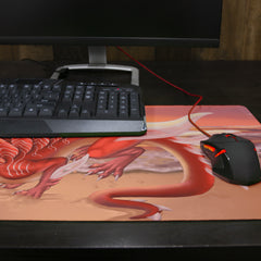 Apricot Agate Dragon Thin Desk Mat