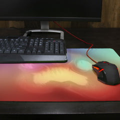 Neon Fire Beans Thin Desk Mat