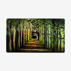 Yellow Maze Thin Desk Mat