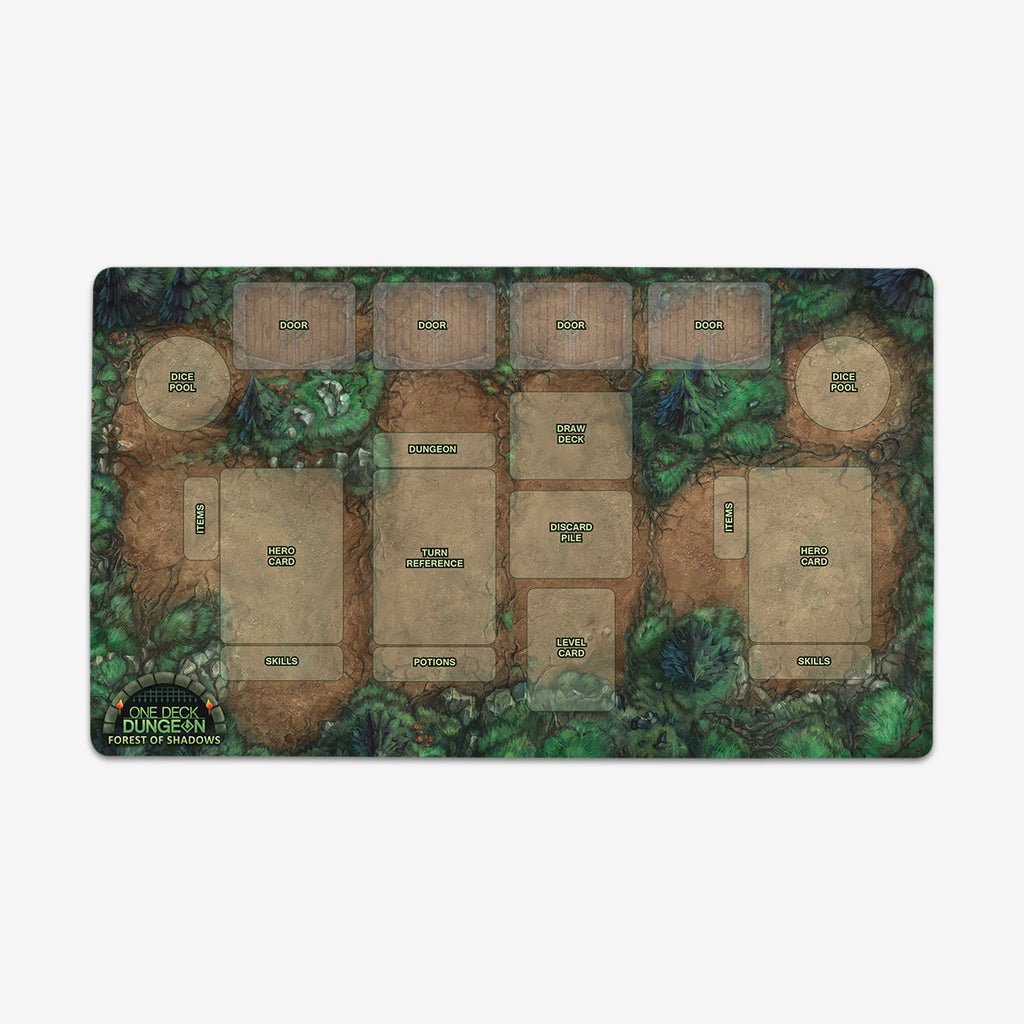 One Deck Dungeon Forest Of Shadows Playmat