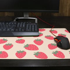 Strawberry Picnic Thin Desk Mat