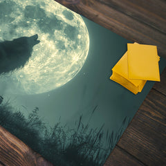 Full Moon Howling Playmat