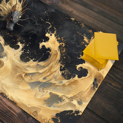 Golden Wave Dragon Playmat