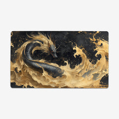 Golden Wave Dragon Playmat