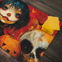 Lady Halloween Playmat