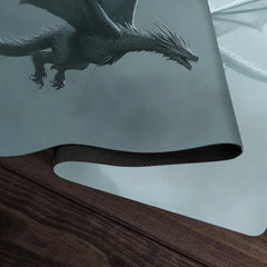 Black and White Dragons Playmat
