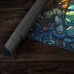 Poseidon Stained Glass Playmat