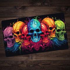 Rainbow Skulls Playmat