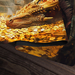 Sleeping Golden Dragon Playmat