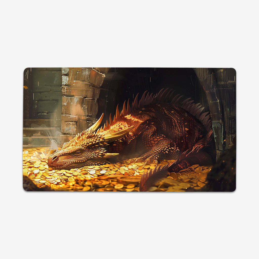 Sleeping Golden Dragon Playmat