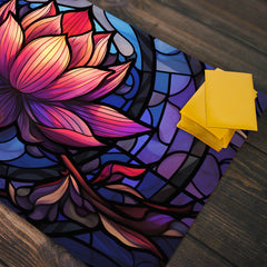 Stained Glass Lotus Playmat