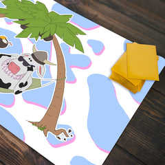 Summer Cow Tiki Gang Playmat