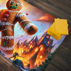 Angry Gingerbread Man Playmat