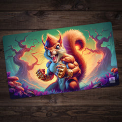 Buff Squirrel Brass Knuckles Playmat