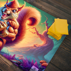 Buff Squirrel Brass Knuckles Playmat