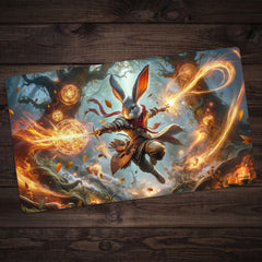 Fighting Rabbit Wizard Playmat