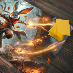 Fighting Rabbit Wizard Playmat