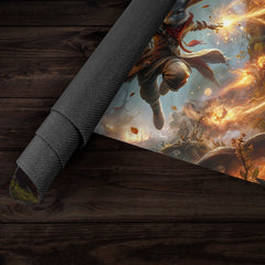 Fighting Rabbit Wizard Playmat