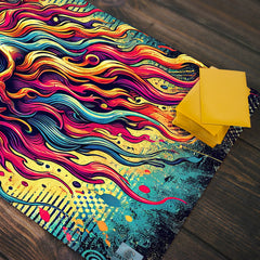 Flaming Skull Playmat