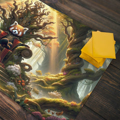 Red Panda Throne Playmat