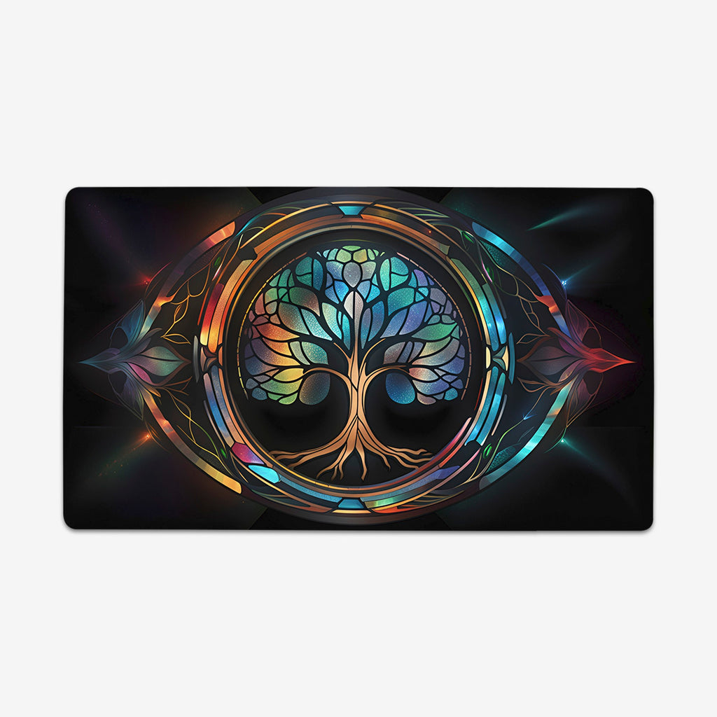 Astral Stained Glass Tree Of Life Playmat