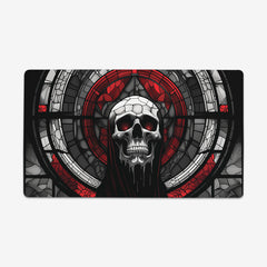 Stained Glass Skull Of The Fallen Saint Playmat