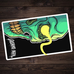 Green Skull Playmat